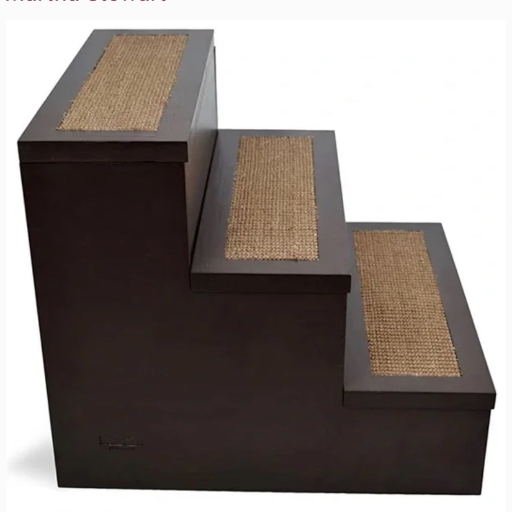 Pet Stairs by Martha Stewart !! Brand New! Gorgeous Cherry Wood Pet Stai… - Picture 3 of 7